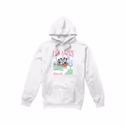 Disney Mens Les Alpes Mickey Mouse Hoodie - M, White
