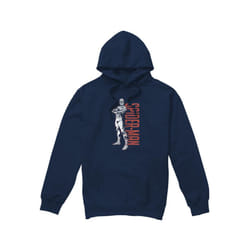 Spider-Man Mens Hero Stance Hoodie - L, Navy