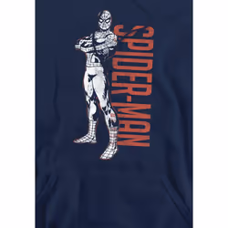 Spider-Man Mens Hero Stance Hoodie - M, Navy