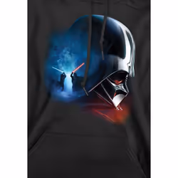 Star Wars Mens Obi Wan Kenobi Vader Poster Hoodie - S, Black