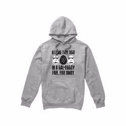 Star Wars Mens GalEggsy Far, Far Away Hoodie - L, Sport Heather