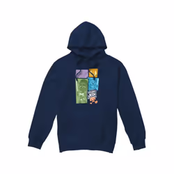 Star Wars Mens Young Jedi Adventure Blocks Hoodie - M, Navy