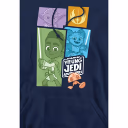 Star Wars Mens Young Jedi Adventure Blocks Hoodie - M, Navy
