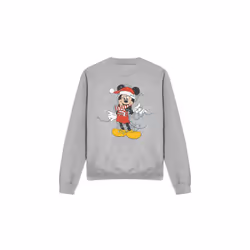 Disney Unisex Adult Mickey Mouse Christmas Lights Sweatshirt - S, Sport Heather