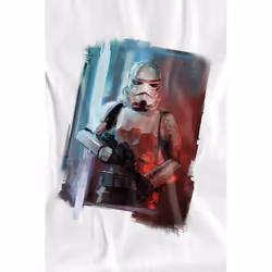 Star Wars Mens Obi Wan Kenobi Painted T-Shirt - L, White