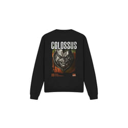 Marvel Unisex Adult X-Men Colossus Infographic Sweatshirt - M, Black