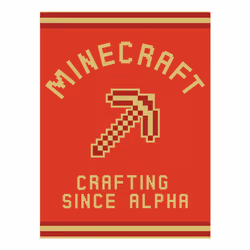 Minecraft Crafting Since Alpha Canvas Print