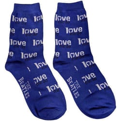 The Beatles Unisex Adult Love Me Do Socks - 7 UK-11 UK, Blue