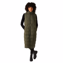 Regatta Womens/Ladies Leandra Longline Gilet - 16 UK, Dark Khaki