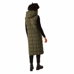 Regatta Womens/Ladies Leandra Longline Gilet - 16 UK, Dark Khaki