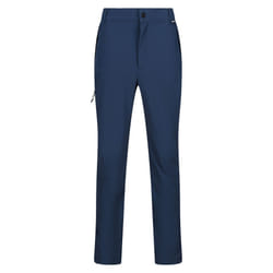 Regatta Mens Travel Light Packaway Trousers - 34R, Moonlight Denim
