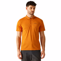Regatta Mens Maverick V Active Polo Shirt - S, Fox/Ash
