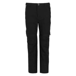 Regatta Childrens/Kids Highton Stretch Zip-Off Walking Trousers - 14 Years, Black