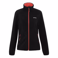 Regatta Womens/Ladies Floreo IV Full Zip Fleece Jacket - 20 UK, Black/Peach Bloom