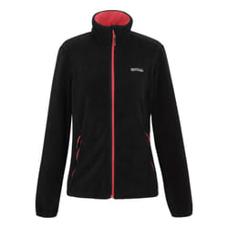 Regatta Womens/Ladies Floreo IV Full Zip Fleece Jacket - 20 UK, Black/Peach Bloom