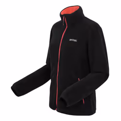 Regatta Womens/Ladies Floreo IV Full Zip Fleece Jacket - 20 UK, Black/Peach Bloom
