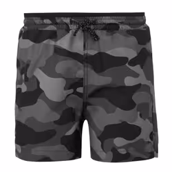Regatta Childrens/Kids Skander III Plain Swim Shorts - 7-8 Years, Grey/Black Camo