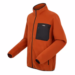 Regatta Mens Frankie Full Zip Fleece Jacket - XXL, Red Ochre