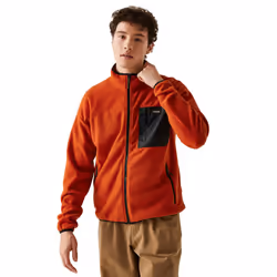 Regatta Mens Frankie Full Zip Fleece Jacket - XXL, Red Ochre