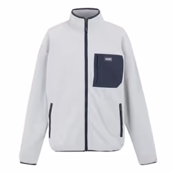 Regatta Mens Frankie Full Zip Fleece Jacket - XXL, Silver Grey/Navy