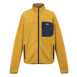 Regatta Mens Frankie Full Zip Fleece Jacket - XXL, Mustard/Navy