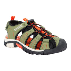 Regatta Childrens/Kids Westshore Sandals - 11 Child UK, Nephrite Green/Tango