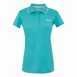 Regatta Womens/Ladies Maverick V Polo Shirt - 8 UK, Turquoise/Icy Morn