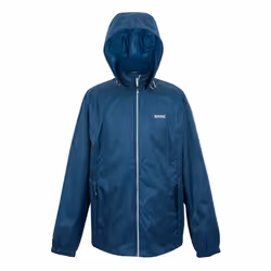 Regatta Mens Lyle IV Waterproof Hooded Jacket - 3XL, Moonlight Denim/Tangerine Tango