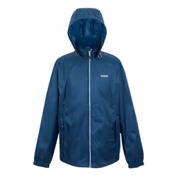 Regatta Mens Lyle IV Waterproof Hooded Jacket - 4XL, Moonlight Denim/Tangerine Tango