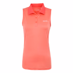 Regatta Womens/Ladies Tima II Sleeveless Polo Shirt - 8 UK, Peach Bloom