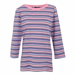 Regatta Womens/Ladies Baylette II Striped T-Shirt - 26 UK, Soft Pink