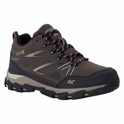 Regatta Mens Holcombe 3 Low Walking Boots - 6.5 UK, Peat/Gold Fawn
