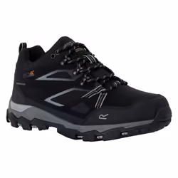 Regatta Mens Holcombe 3 Low Walking Boots - 9.5 UK, Black/Granite