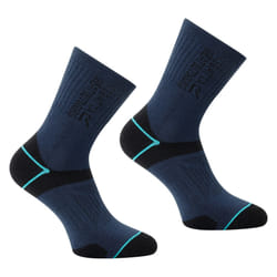 Regatta Womens/Ladies Blister Protection II Boot Socks - 6 UK-8 UK, Navy/Aruba Blue