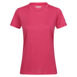 Regatta Womens/Ladies Fingal Plain V Neck T-Shirt - 10 UK, Flamingo Pink
