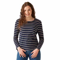 Regatta Womens/Ladies Federica II Stripe Long-Sleeved T-Shirt - 20 UK, Navy/Light Vanilla