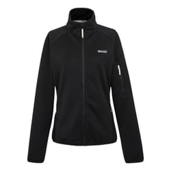 Regatta Womens/Ladies Ravenhill Full Zip Fleece Top - 18 UK, Black/Light Vanilla