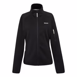 Regatta Womens/Ladies Ravenhill Full Zip Fleece Top - 12 UK, Black/Light Vanilla
