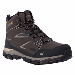 Regatta Mens Holcombe III Walking Boots - 9.5 UK, Peat/Gold Fawn