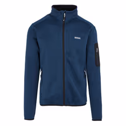 Regatta Mens Newhill Marl Full Zip Fleece Jacket - 3XL, Moonlight Denim