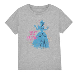 Cinderella Childrens/Kids Turn Up Your Magic T-Shirt - 9-10 Years, Sport Heather