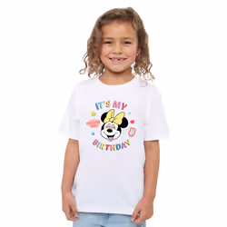 Disney Childrens/Kids It's My Birthday Minnie Mouse T-Shirt - 12-13 Years, White
