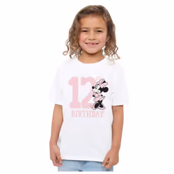 Disney Childrens/Kids Minnie Mouse 12th Birthday T-Shirt - 12-13 Years, White