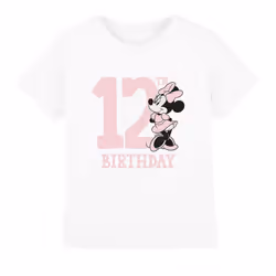 Disney Childrens/Kids Minnie Mouse 12th Birthday T-Shirt - 3-4 Years, White