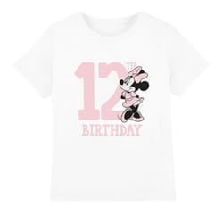 Disney Childrens/Kids Minnie Mouse 12th Birthday T-Shirt - 3-4 Years, White