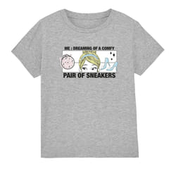Cinderella Childrens/Kids Dreaming Of Comfy Sneakers T-Shirt - 5-6 Years, Sport Heather