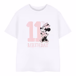 Disney Childrens/Kids Minnie Mouse 11th Birthday T-Shirt - 9-10 Years, White