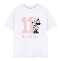 Disney Childrens/Kids Minnie Mouse 11th Birthday T-Shirt - 9-10 Years, White