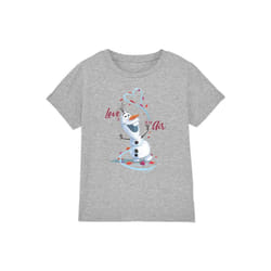 Frozen Childrens/Kids Love Is In The Air Valentine's Day T-Shirt - 7-8 Years, Sport Heather