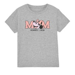 Disney Childrens/Kids Number 1 Mum Minnie Mouse Mothers Day T-Shirt - 12-13 Years, Sport Heather
